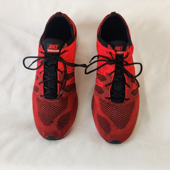 NIKE MENS FLYKNIT TRAINER UNIVERSITY RED AH8396-601 size 13 Men's sneakers shoes - Picture 13 of 16